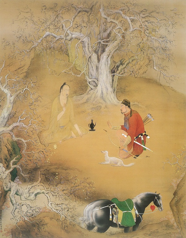 桥本关雪 《访隐图》 昭和5年(1930) 足立美术馆藏