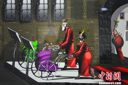 本届漫画双年展作品 吴平 摄