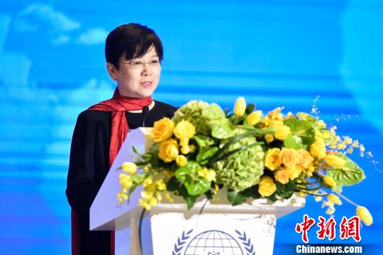 中国人民对外友好协会会长李小林致辞 陈骥旻 摄